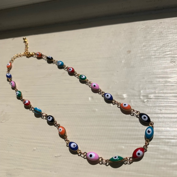 Colorful Evil Eye Choker - Picture 2 of 3